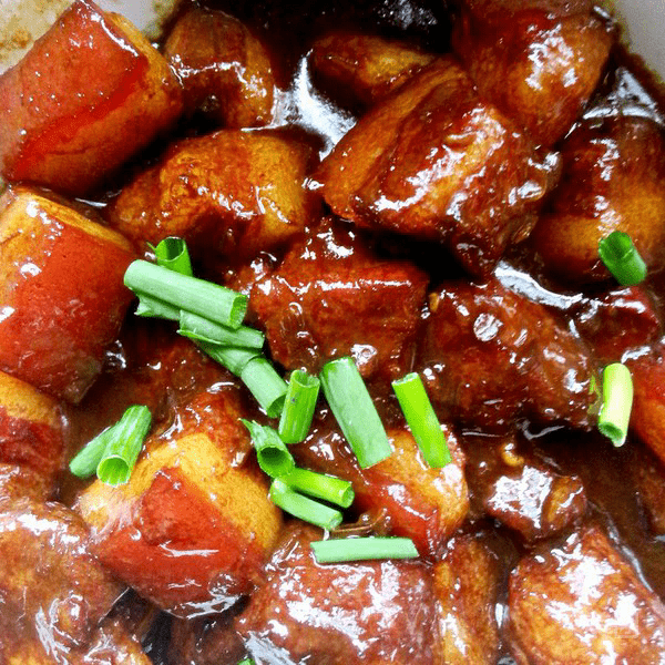 蜜汁红烧肉饭图片