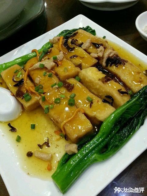 鲍汁黄金豆腐图片