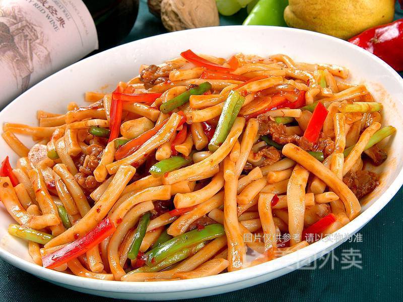 二节子炒面图片
