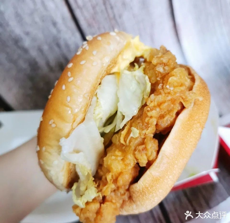 劲脆鸡腿堡图片