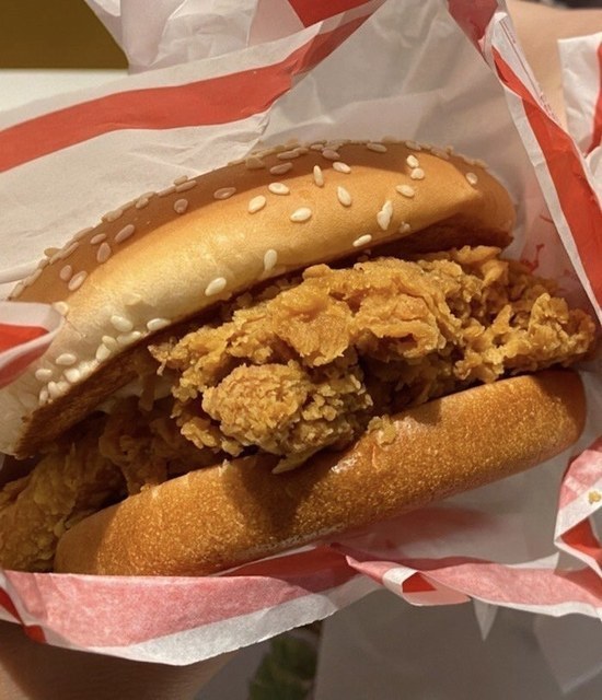 香辣鸡腿堡图片