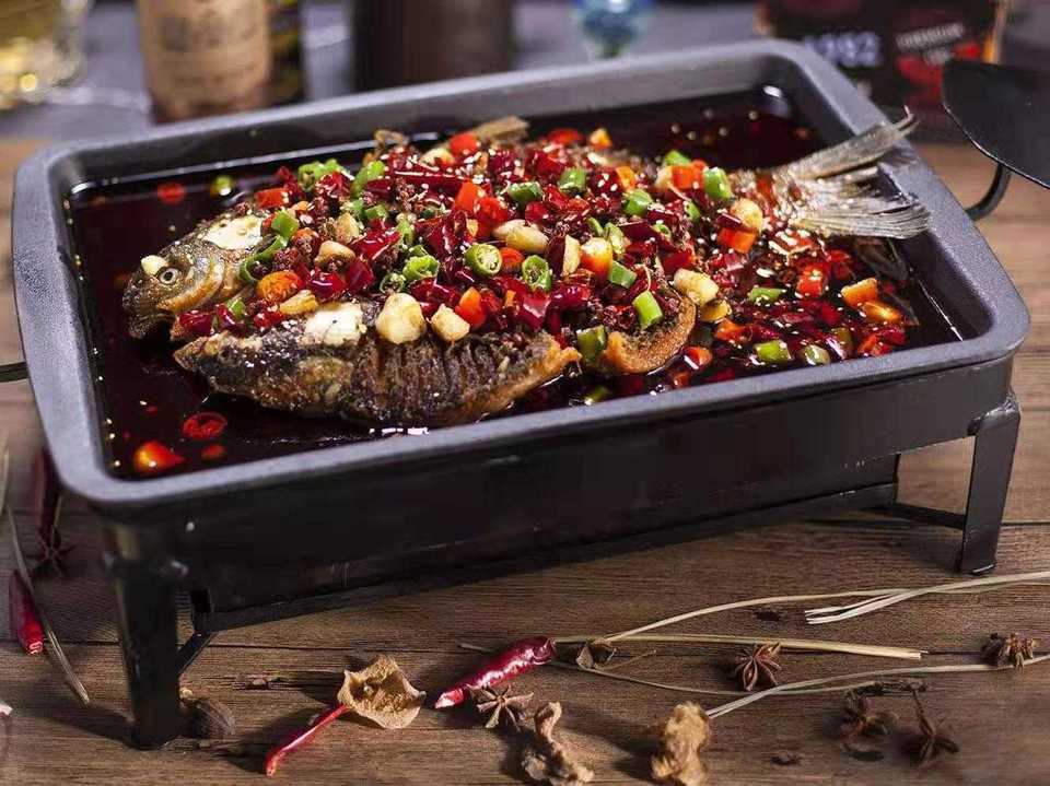 椒麻烤鱼饭图片