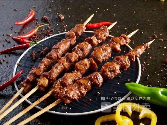 黑椒牛肉串图片