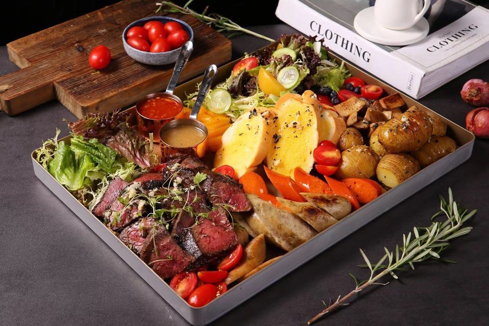 安格斯霸气牛排拼盘图片