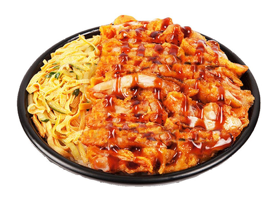 蜜汁脆皮鸡烤肉拌饭图片