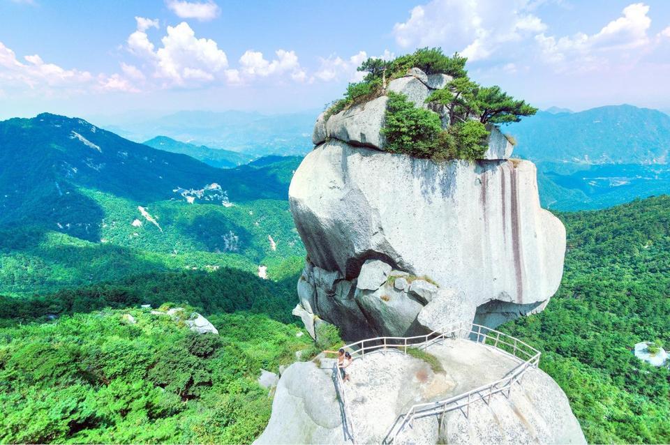 妙道山河南观音殿,妙道山村,妙道山国家森林公园-停车场,岳西妙道山茶
