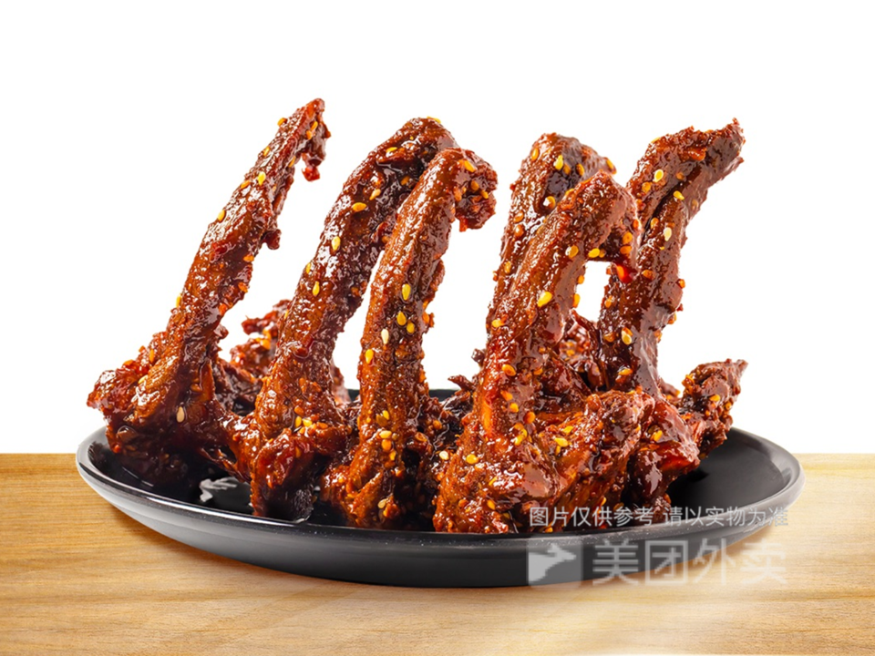 绝味招牌鸭锁骨图片
