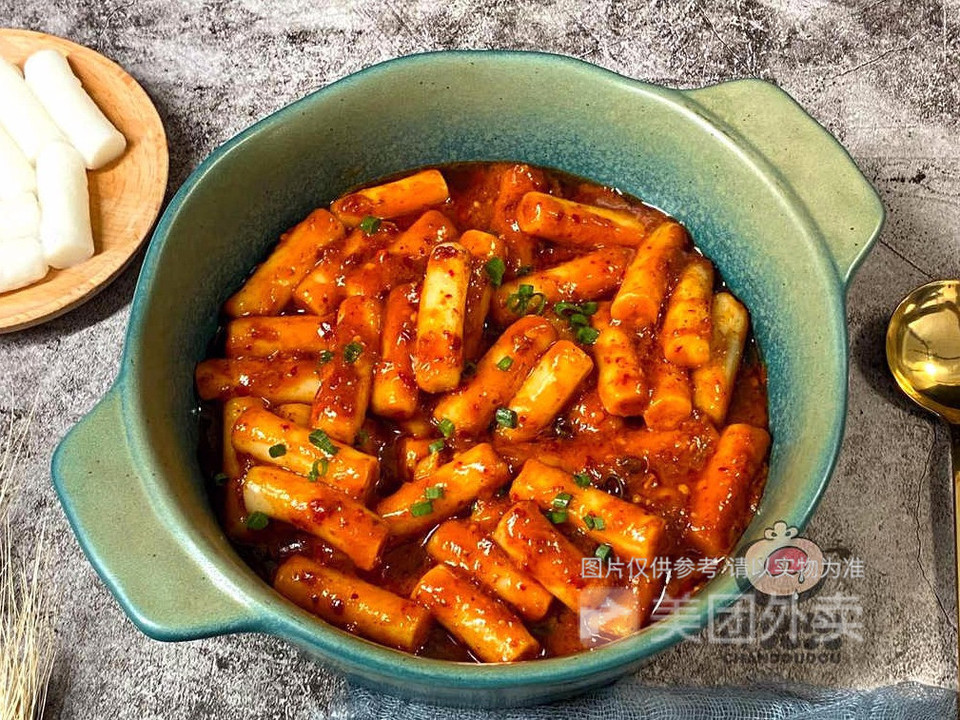 素菜炒年糕图片