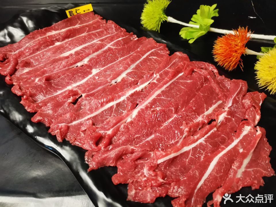 手切鲜牛肉匙仁图片