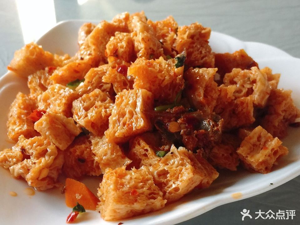 凉拌面筋块图片