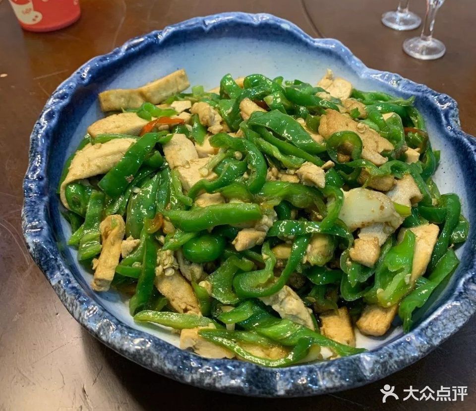 青椒炒臭干图片