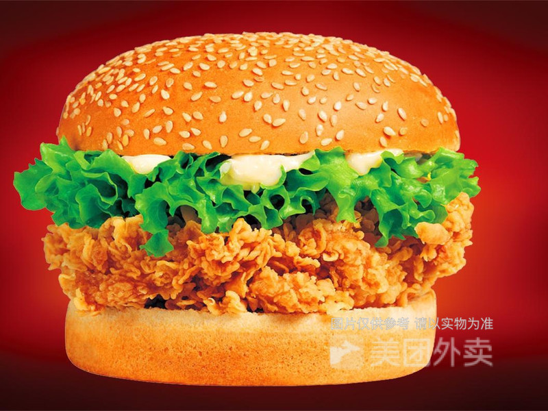 奥尔良鸡腿堡图片