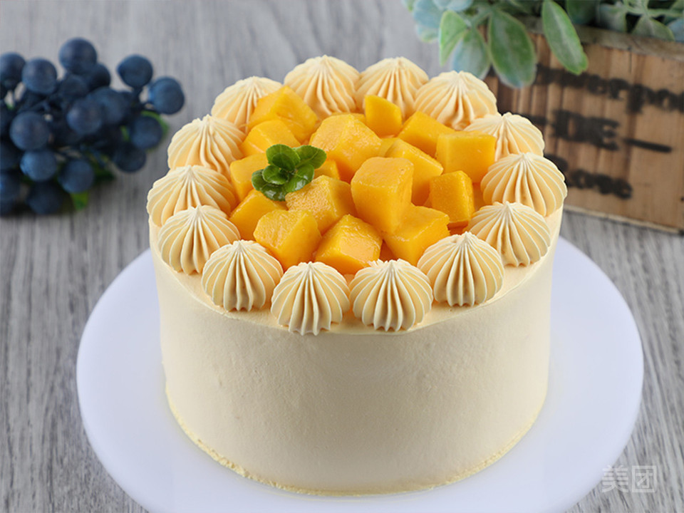 芒果先生冰淇淋蛋糕图片