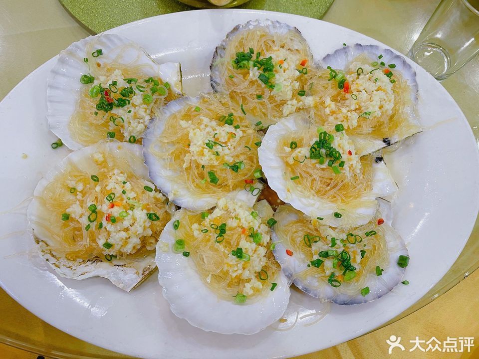 蒜蓉粉丝蒸元贝图片