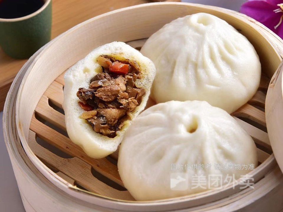 香菇鸡肉包图片