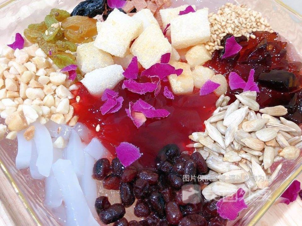 玫瑰糍粑冰粉图片