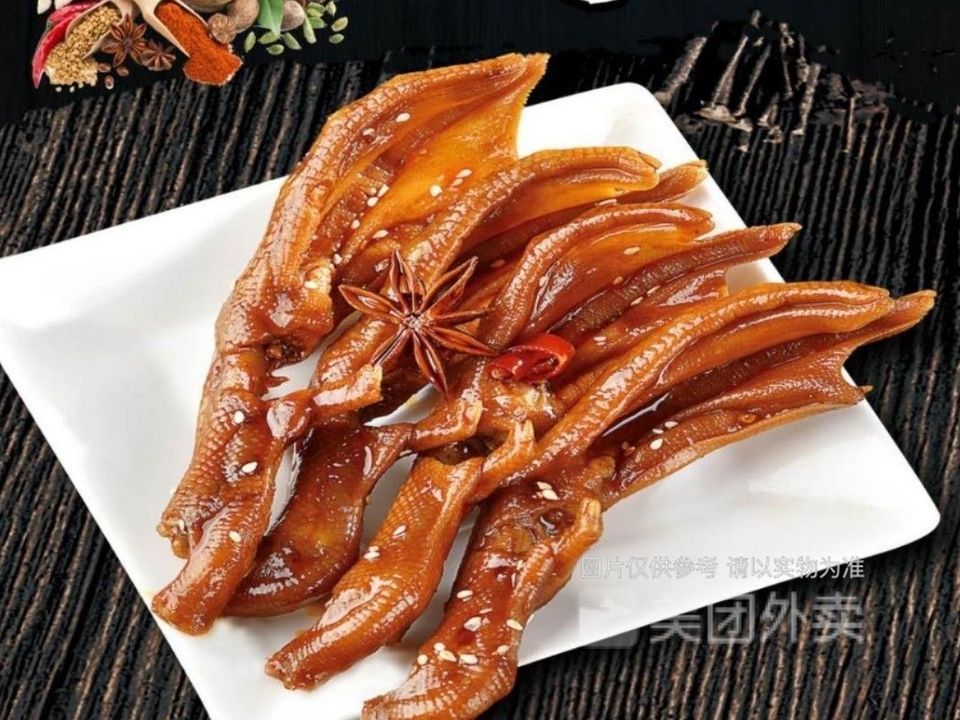 秘制卤鸭掌图片