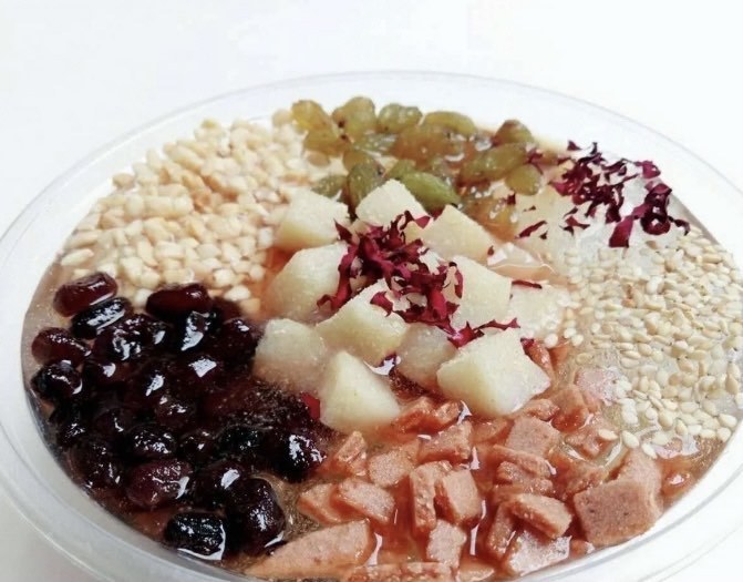 鲜花糍粑冰粉图片