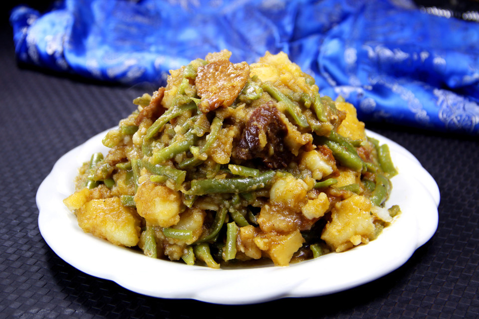 伊盟豆角烩菜图片