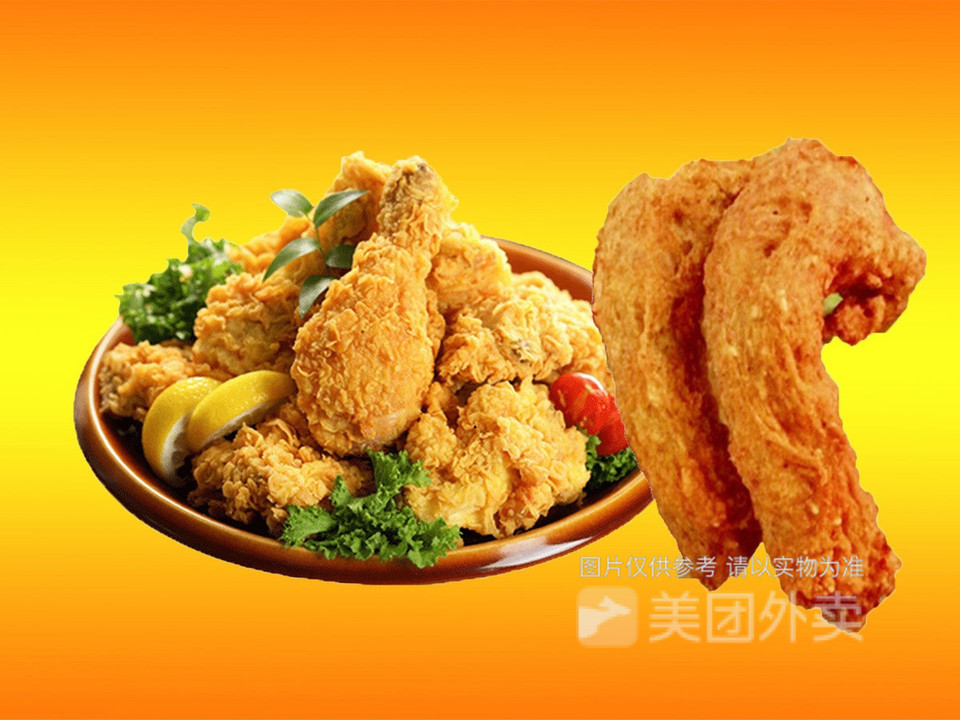 炸鸡腿套餐图片