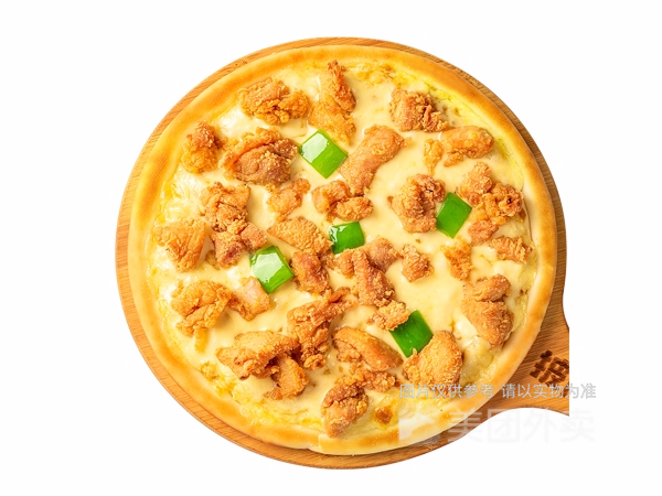 香酥鸡肉披萨图片