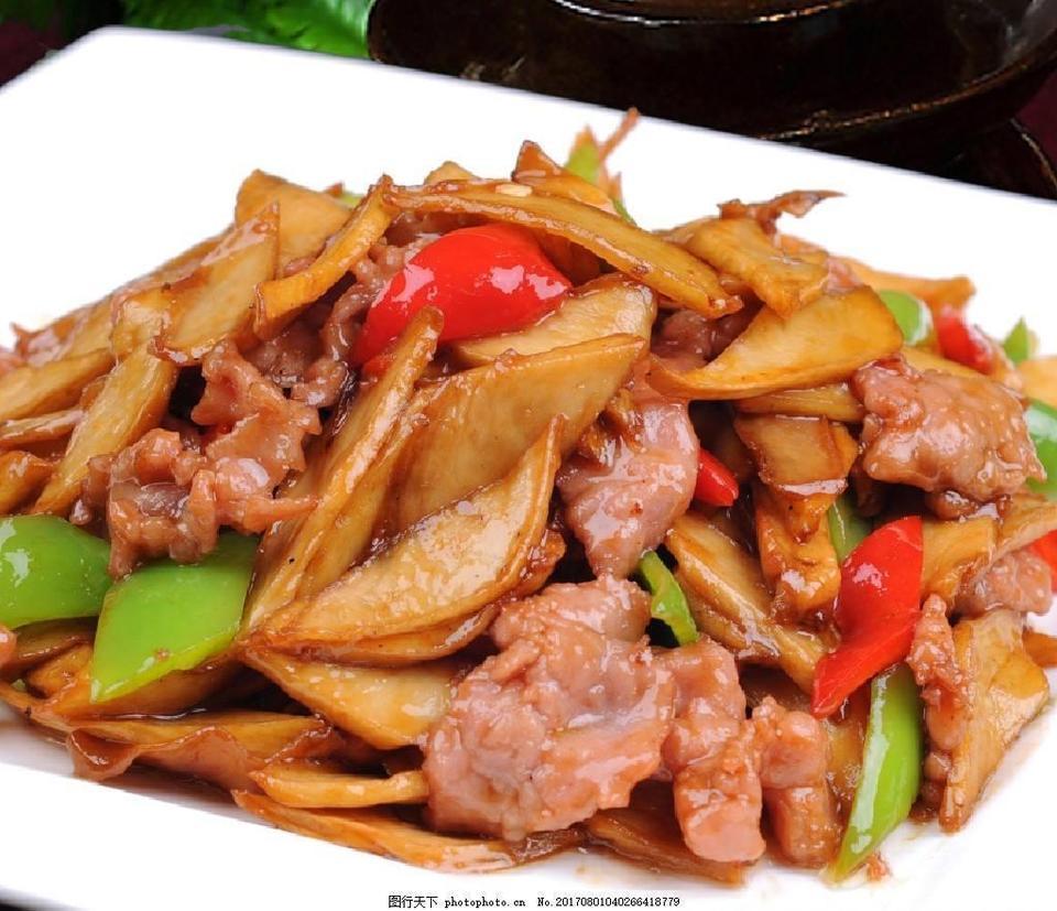 杏鲍菇炒黄牛肉图片