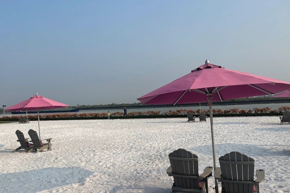 均安南沙村沙滩图片