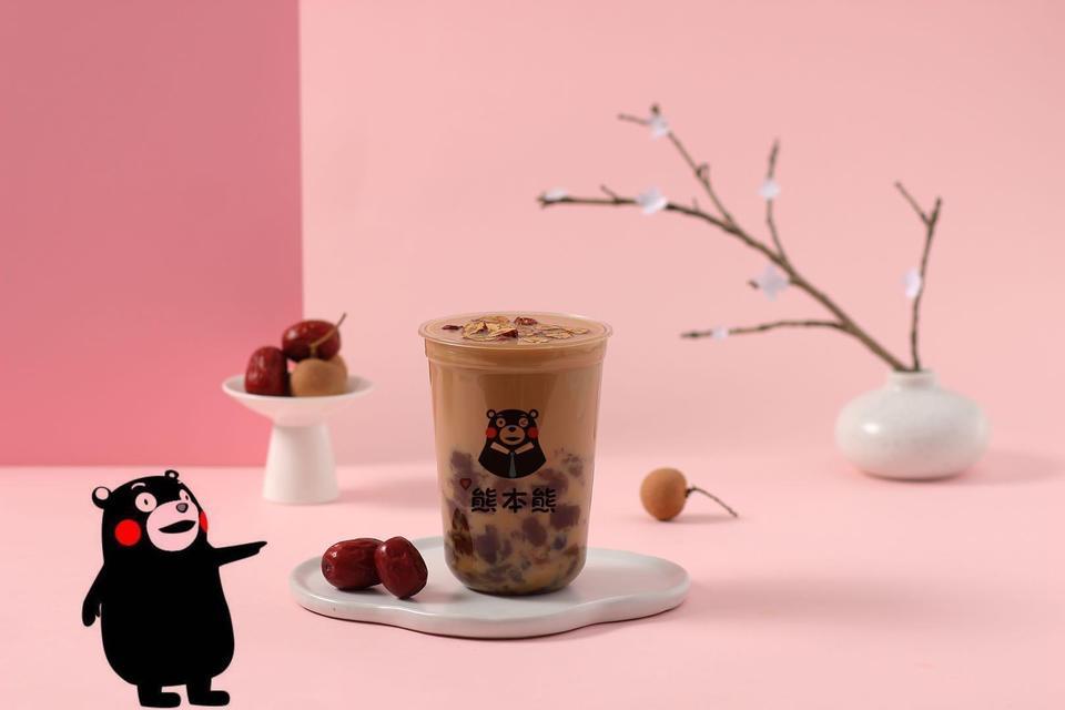 熊本熊奶茶图片