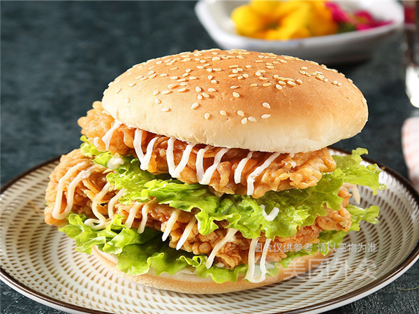 超级惊喜双层汉堡图片