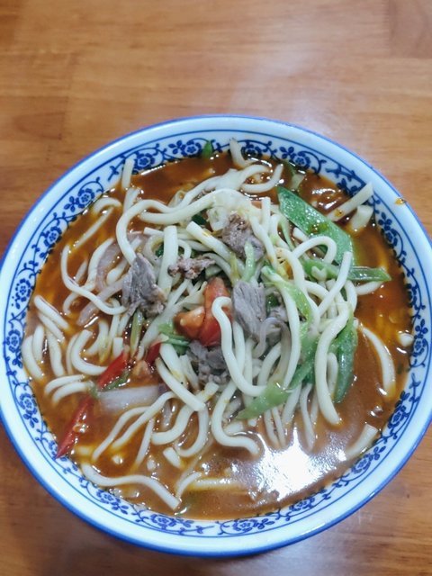 牛肉炮仗面图片