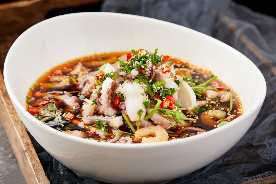 捞汁小海鲜图片