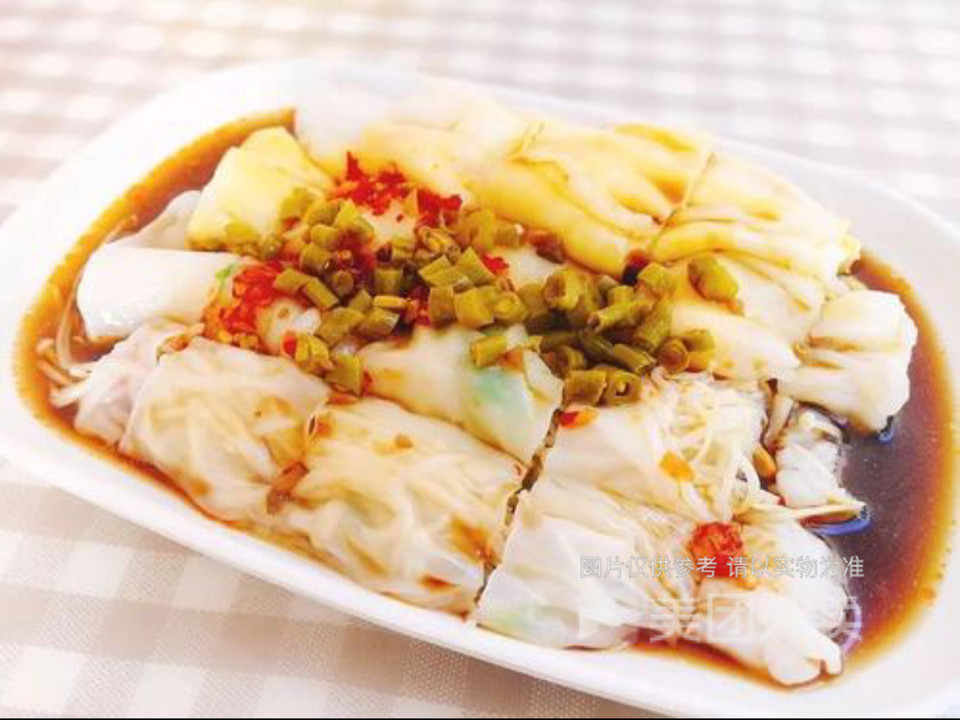 酸豆角肠粉图片