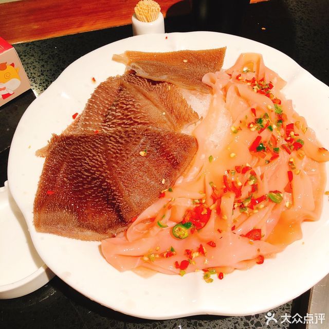 毛肚鸭肠双拼图片