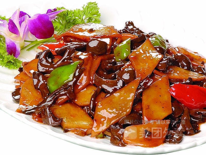 山蘑土豆片图片