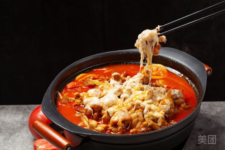 番茄芝士牛蛙锅图片
