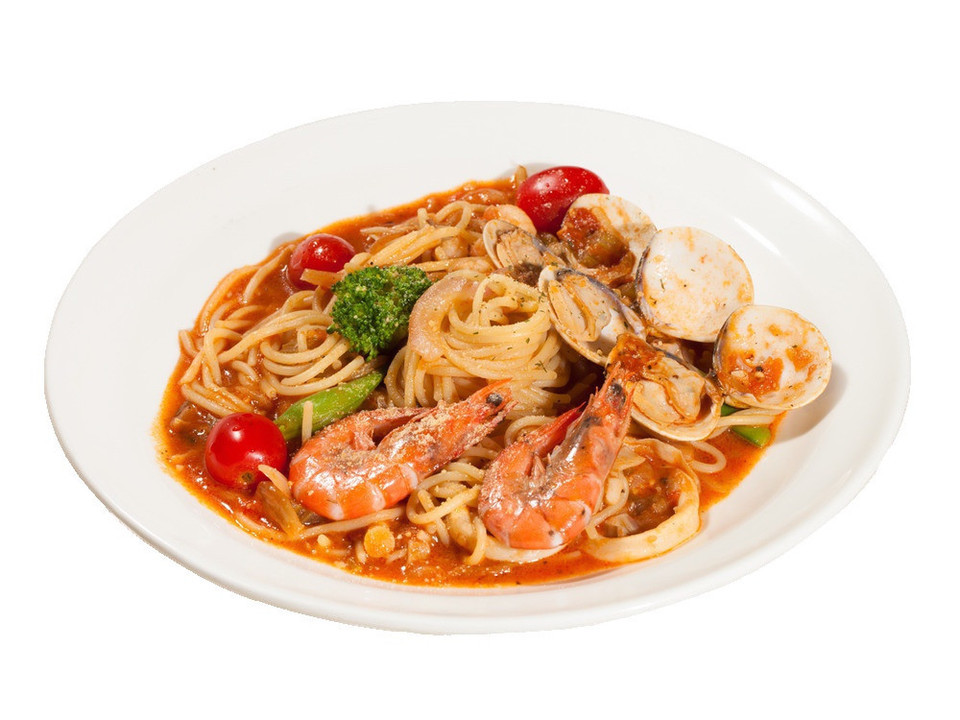 咖喱海鲜意面图片