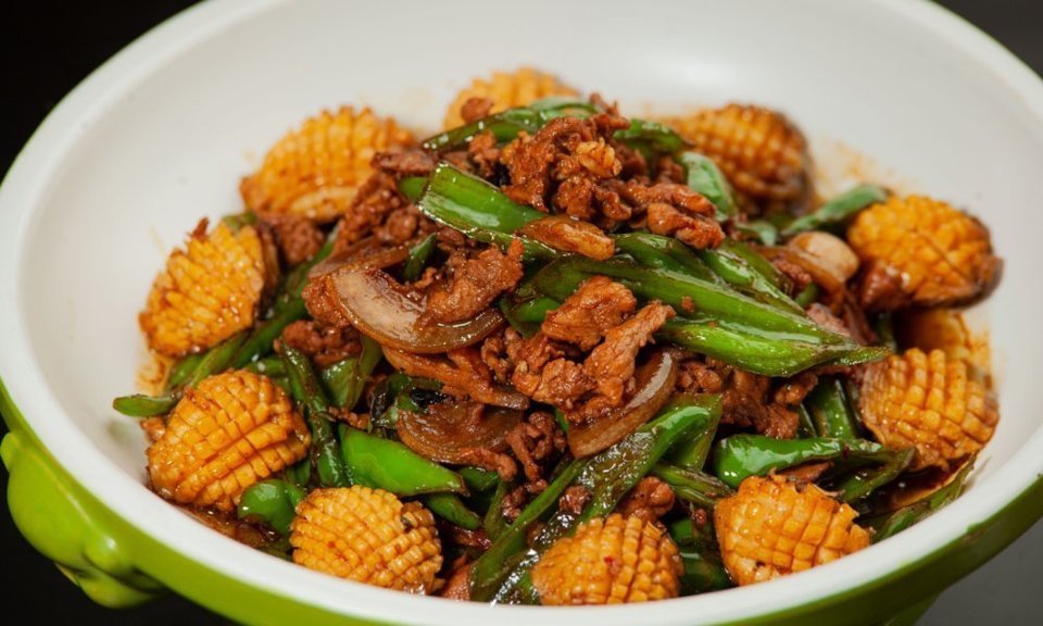 鲍鱼辣椒炒肉图片