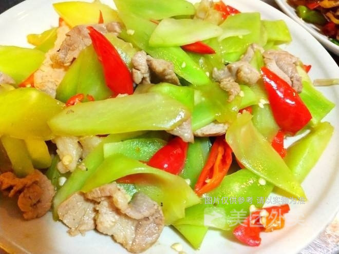 五花肉炒莴笋图片