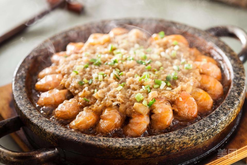 石板蒜蓉虾(大)图片