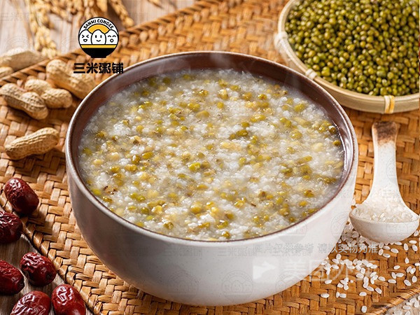 清火绿豆粥图片